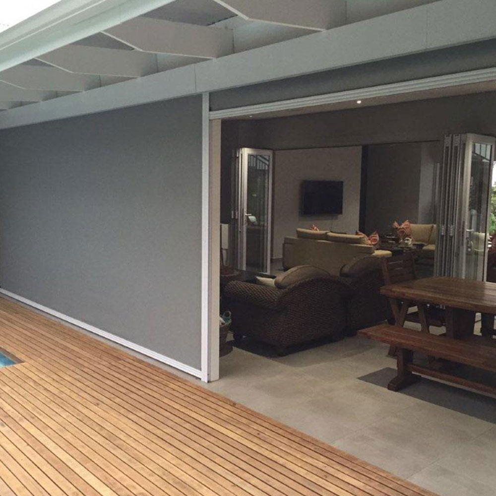 luxury patio screen in cape town with beautiful lighting